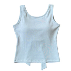 Blush Built-In Cup Bow Top