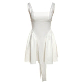 Garden Of Envy Back-Tie Milkmaid Dress