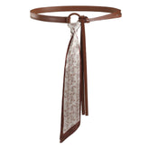 Indie Kid Patchwork Silk Tie Belt