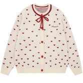 Croissant Run Heart Cardigan