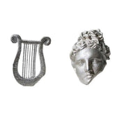 Apollo Lyre Asymmetrical Earrings