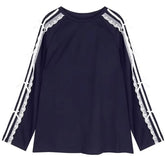 Blokette Side Stripe Lace Long Sleeve