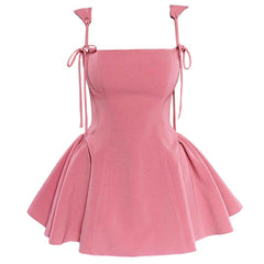 Gardens in Bloom Bow-Tie Mini Dress
