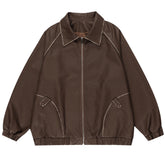 Caught A Crush Collar Bomber Jacket