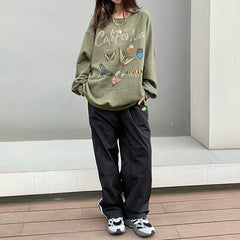 Butterfly Print Aesthetic Sweatshirt