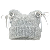 Cat Ear Beanie with Bows