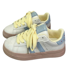 Cheese Print Aesthetic Sneakers