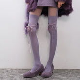 Coquette Ribbon Bow Knee Socks