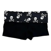 Emo Girl Skull Mini Shorts