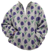 Secret Garden Zip-Up Fleece Sweatshirt