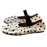 Glossy Polka Dot Tabi Flats