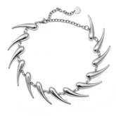 Grunge Aesthetic Spike Choker Necklace