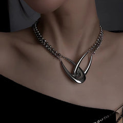 No Lesson Learned Chain Link Necklace