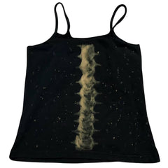 Grunge Skeleton Print Tank Top