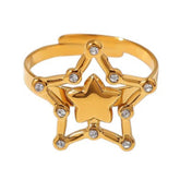 Heart & Star Aesthetic Ring