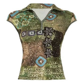 Indie Kid Flower Fitted Shirt