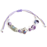 Lavender Star Beaded Bracelet