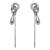 Melted Chain Drop Earrings