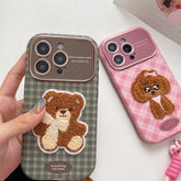 Puppy & Bear Embroidery iPhone Case