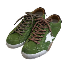 Star Patch Suede Sneakers