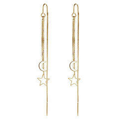Sun & Moon Dangle Earrings