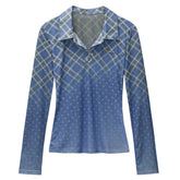 Y2K Plaid Fitted Shirt