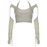 Y2K Cut-Out Halter Top