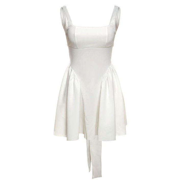 Garden Of Envy Back-Tie Milkmaid Dress