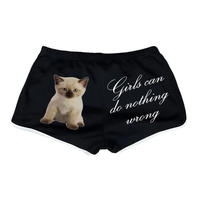 Girls Can Do Nothing Wrong Booty Shorts