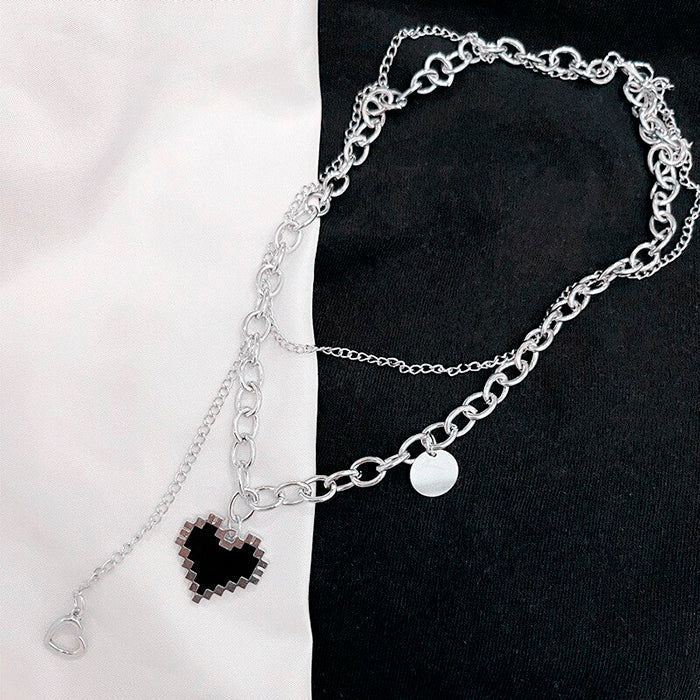 Pixel Heart Necklace