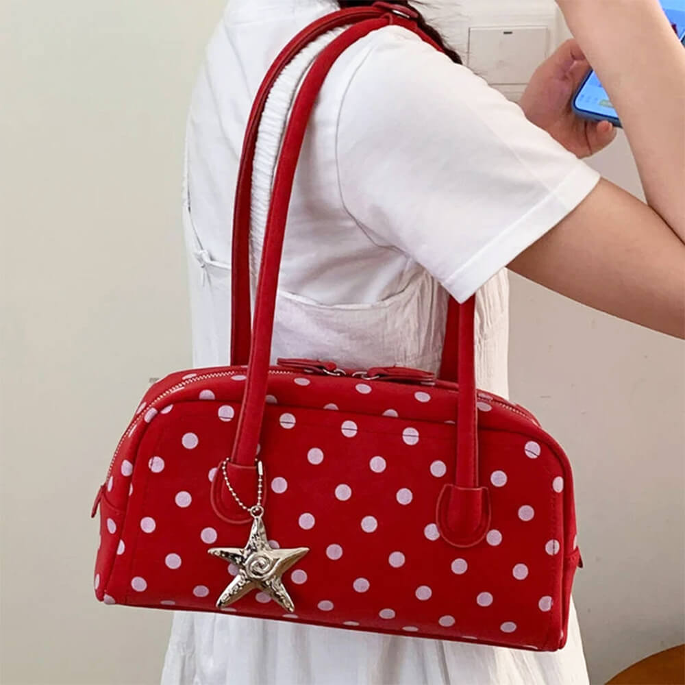 Paris Stories Polka Dot Shoulder Bag
