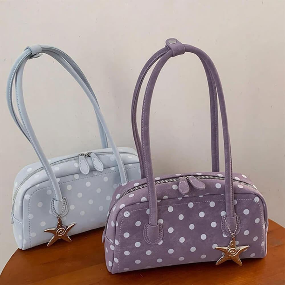 Paris Stories Polka Dot Shoulder Bag