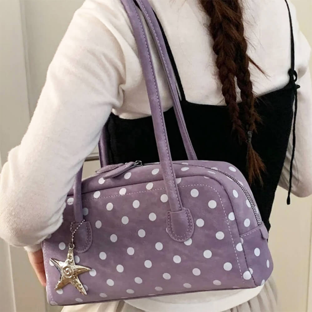Paris Stories Polka Dot Shoulder Bag