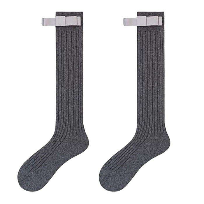 Bowknot Knee-High Socks