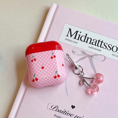 Cherry Checkered AirPods Case