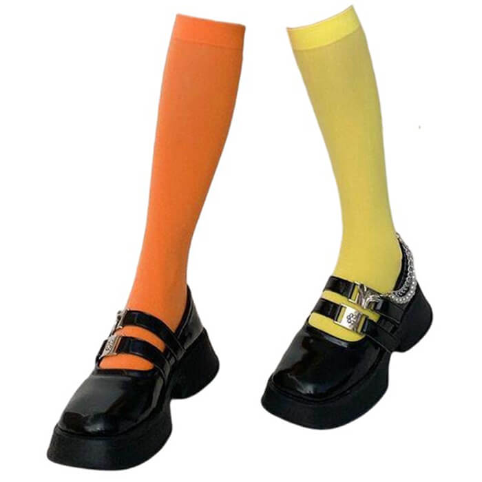 Color Pop Accent Basic Socks