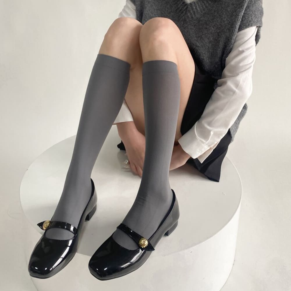 Color Pop Accent Basic Socks