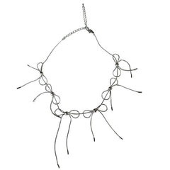 Coquette Bows Choker Necklace