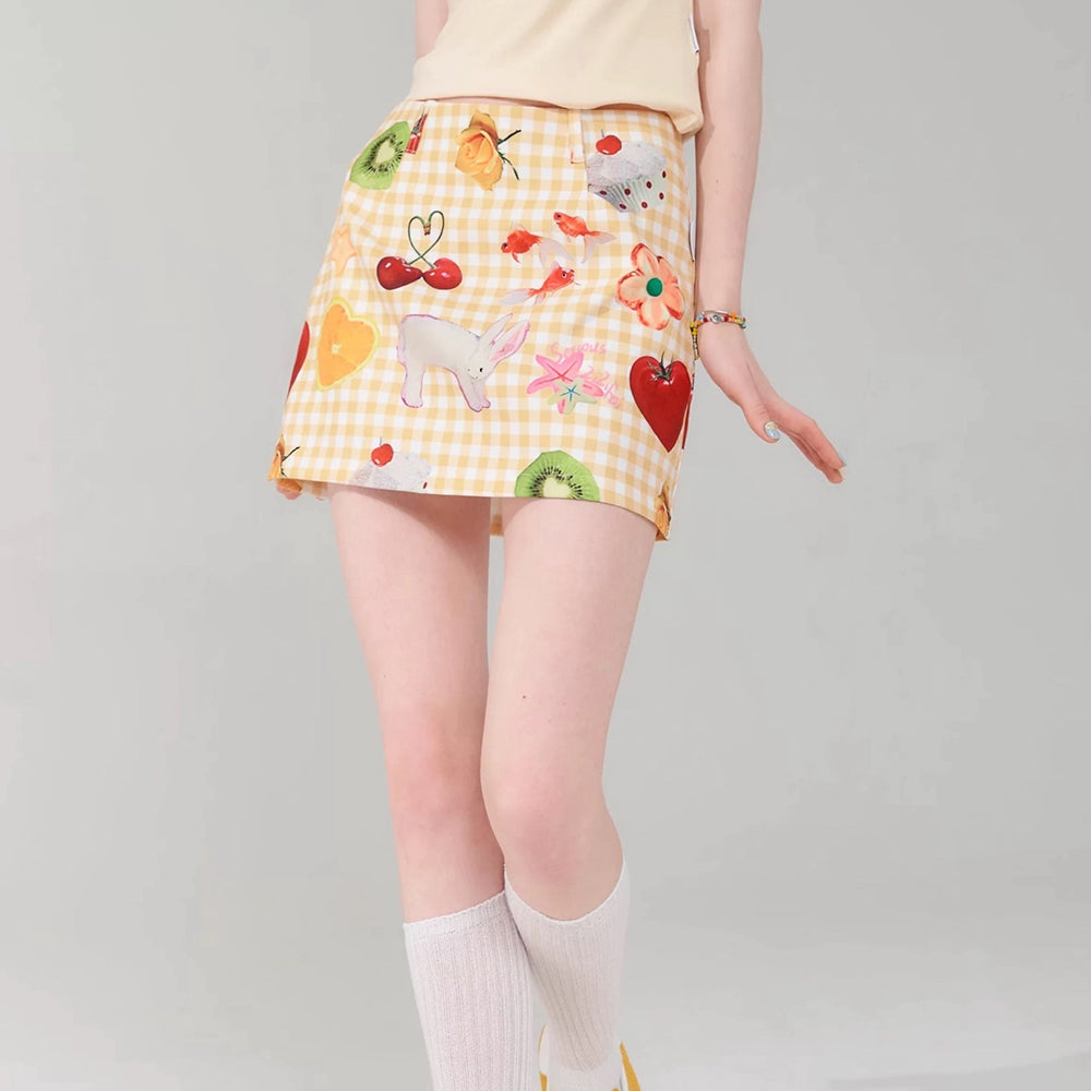 Cottagecore Aesthetic Gingham Skirt