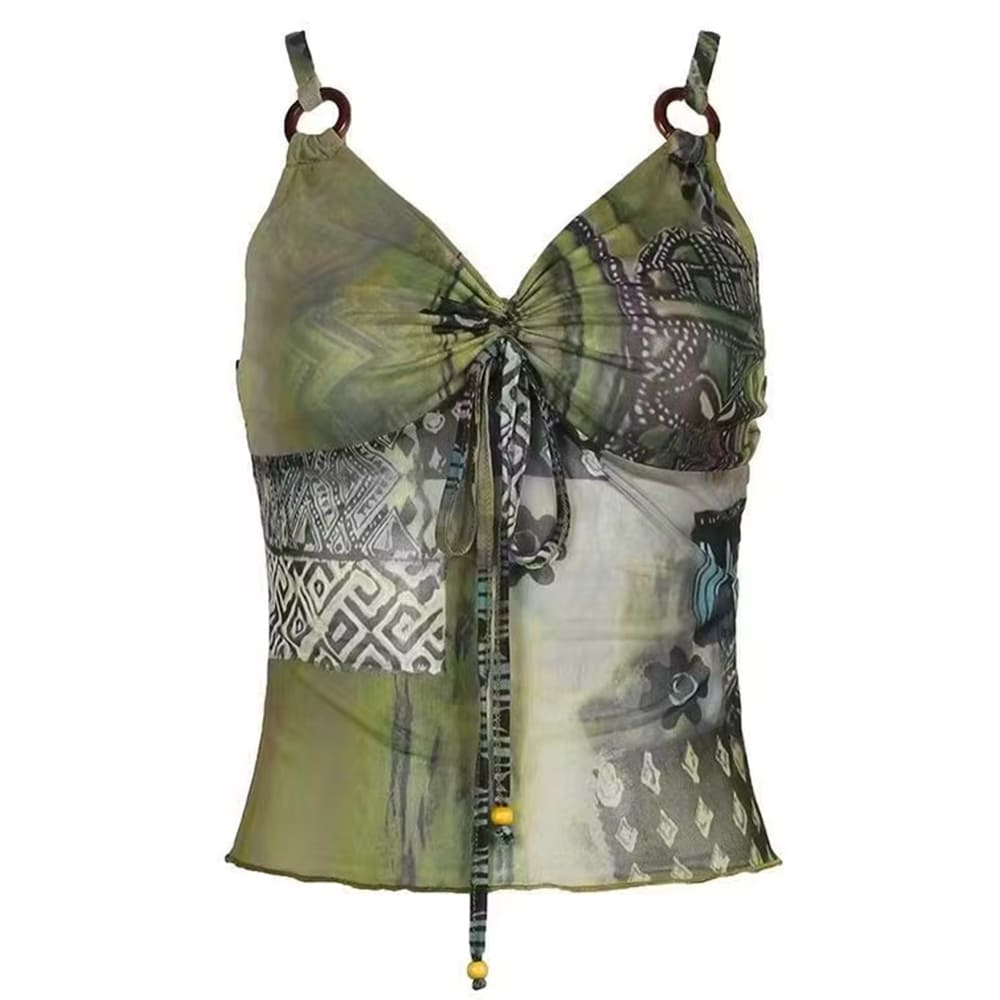 Fairycore Patchwork Tank Top