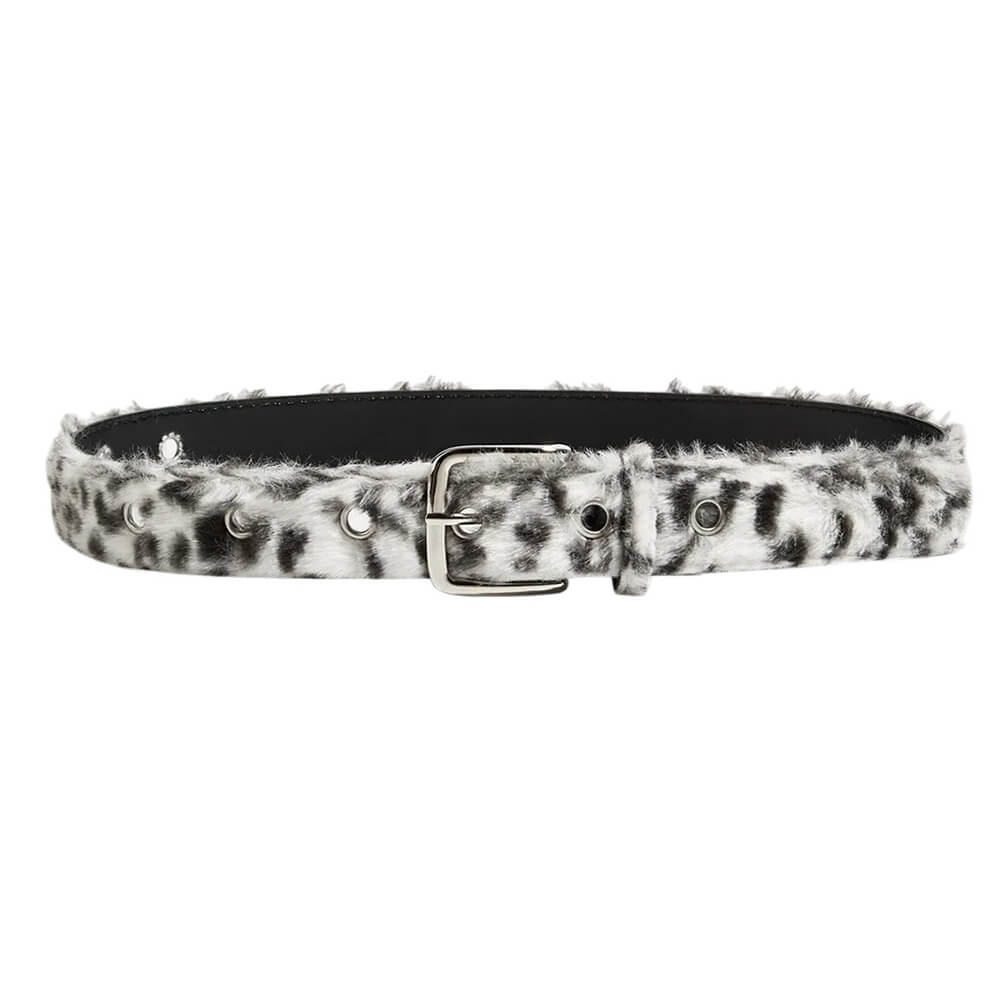Wild Aura Faux Fur Leopard Belt
