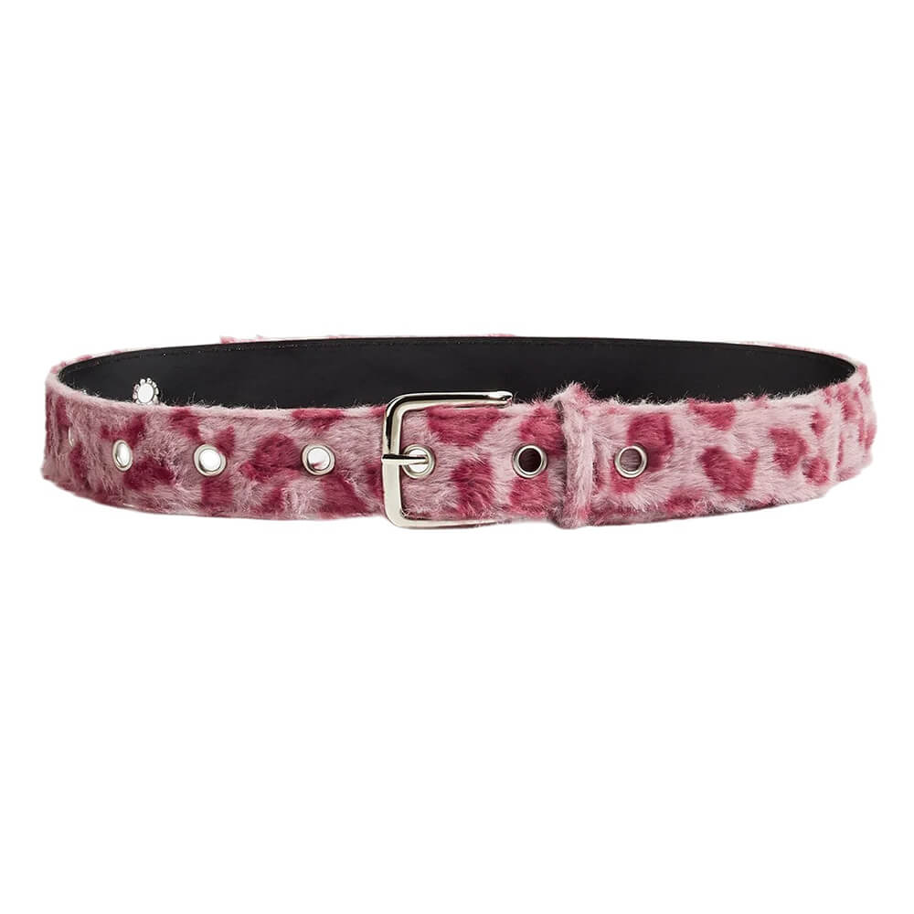 Wild Aura Faux Fur Leopard Belt