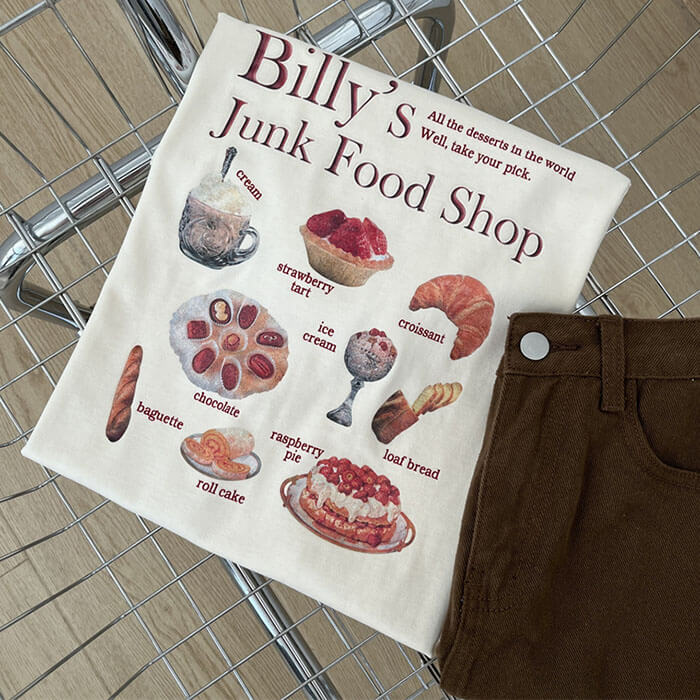 Junk Food Shop Aesthetic T-Shirt