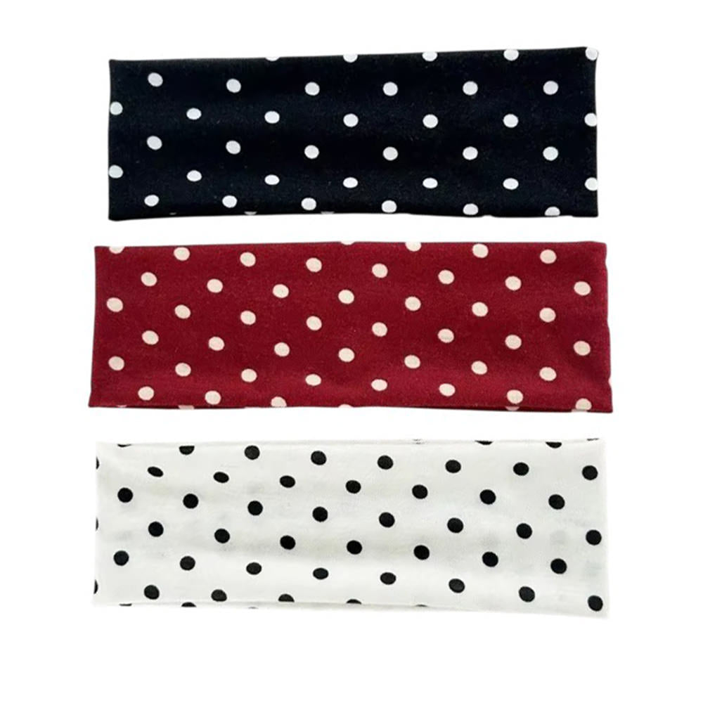 French Style Elastic Polka Dot Headband