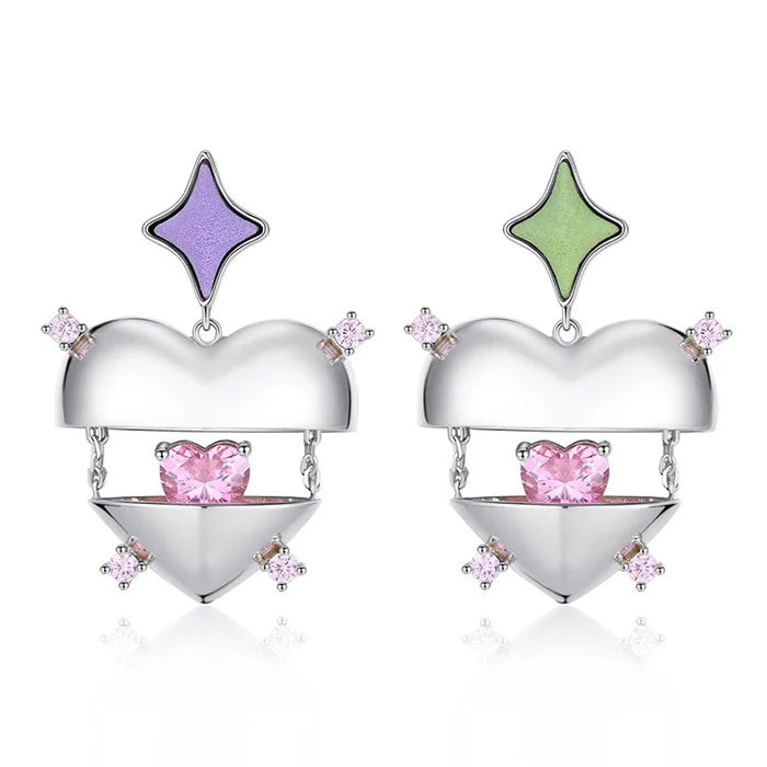 Inside My Heart Aesthetic Earrings
