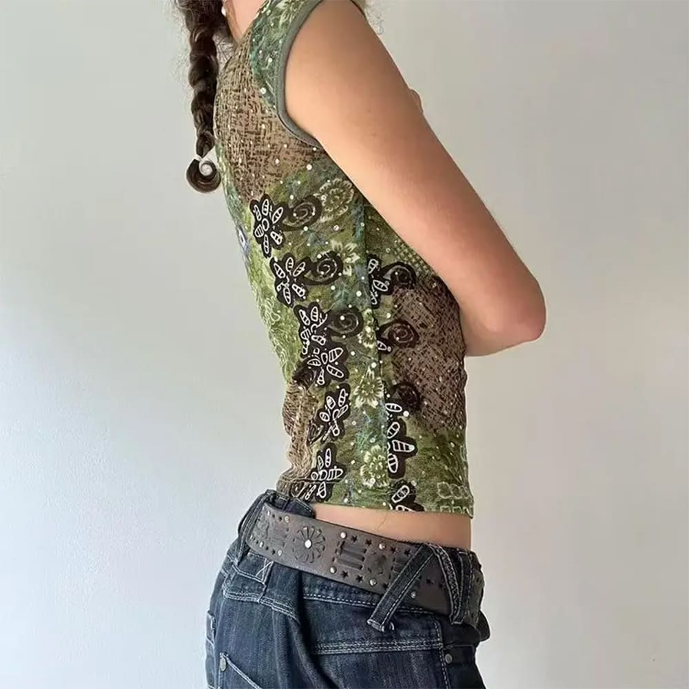 Indie Kid Flower Fitted Shirt
