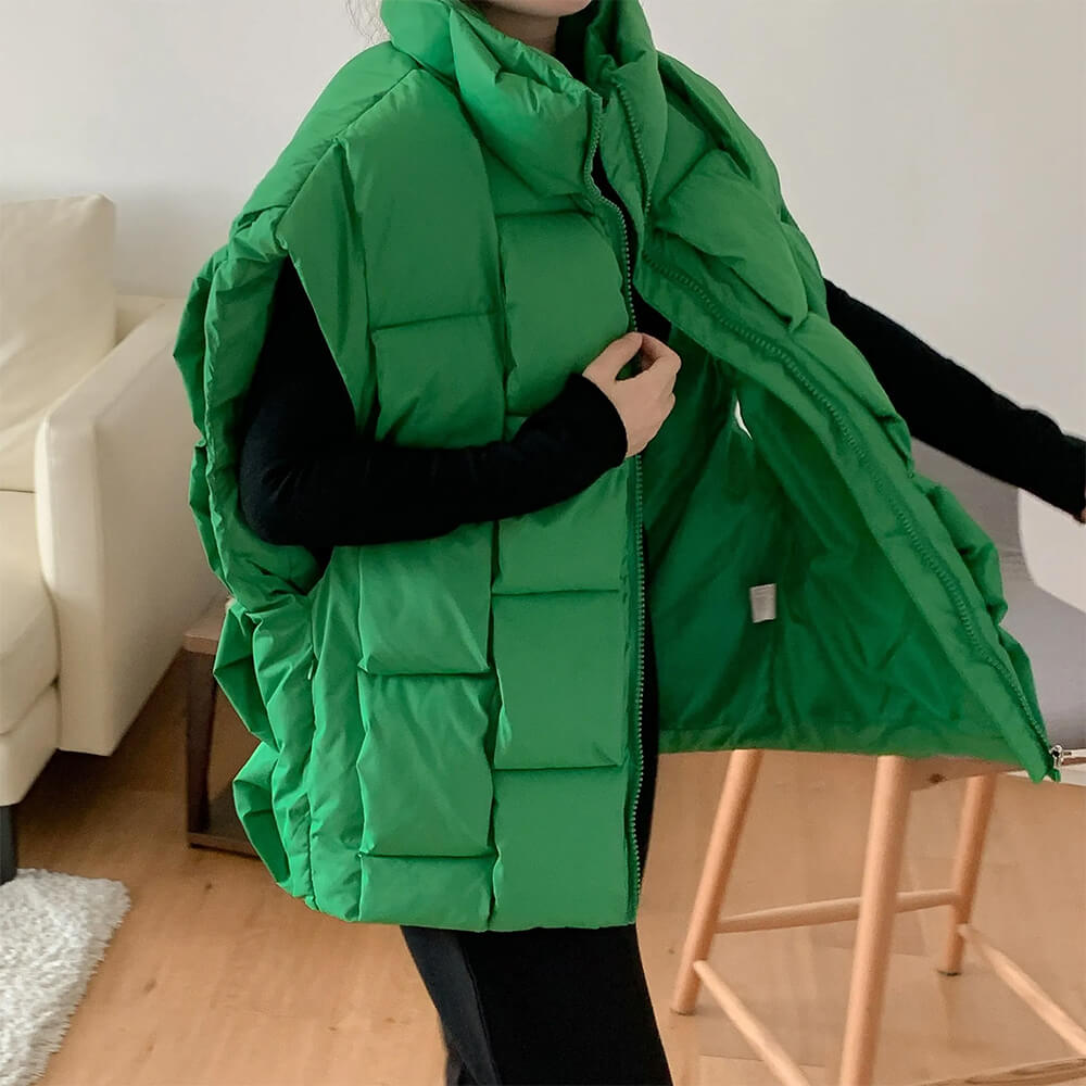 Vacay Mode Oversized Puffer Vest