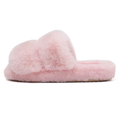 Soft Girl Fluffy Slippers in Pink