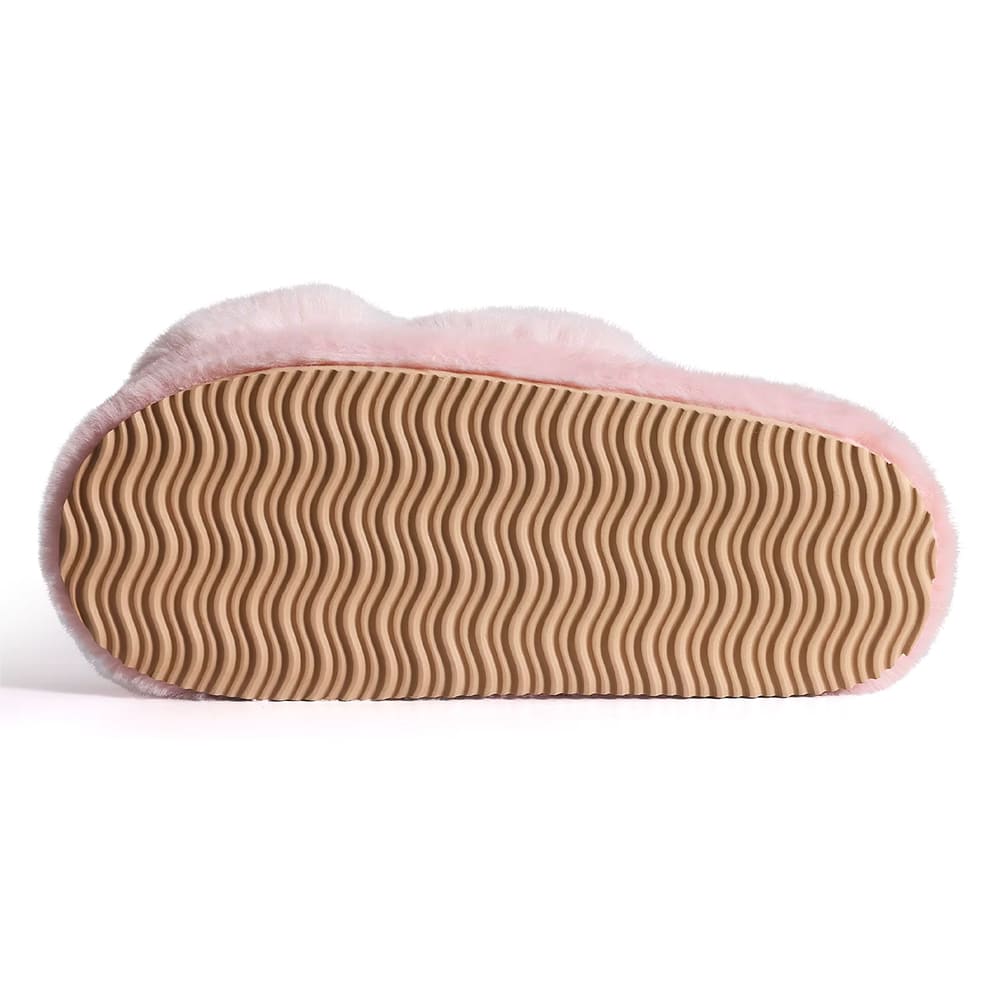 Soft Girl Fluffy Slippers in Pink