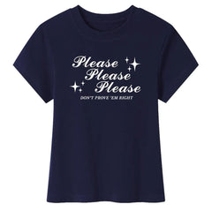 Please Don't Y2K Baby Tee